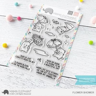 Mama Elephant Clear Stamps - Flower Shower